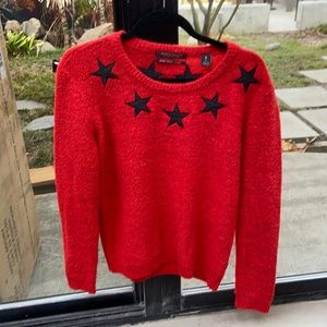 Maison scotch red star sweater